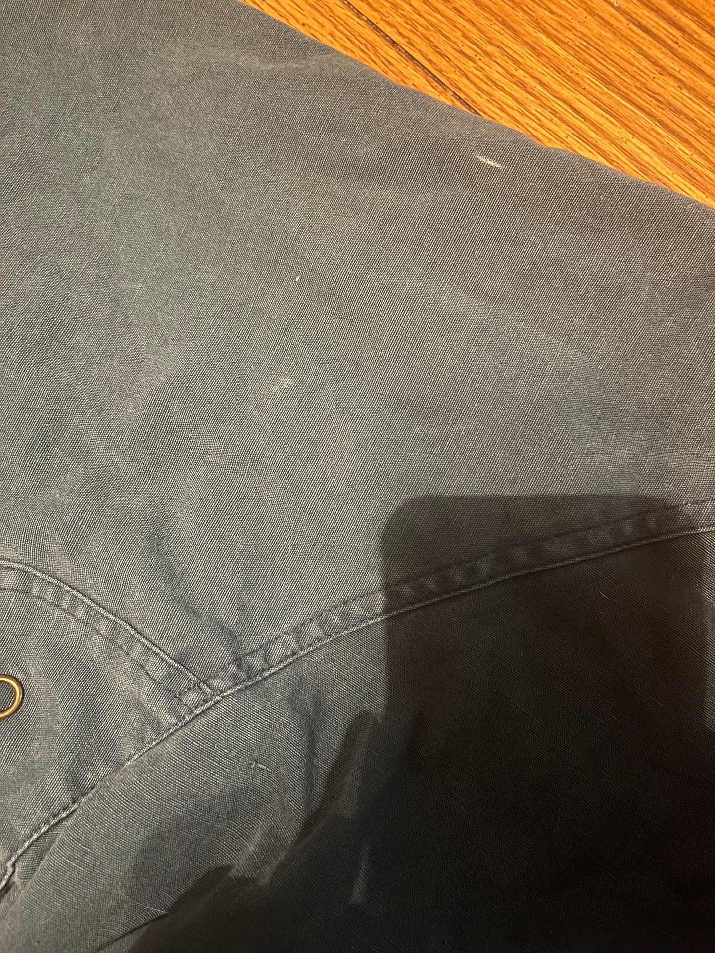 Color Blocked Dark Teal Zip-up Jacket
