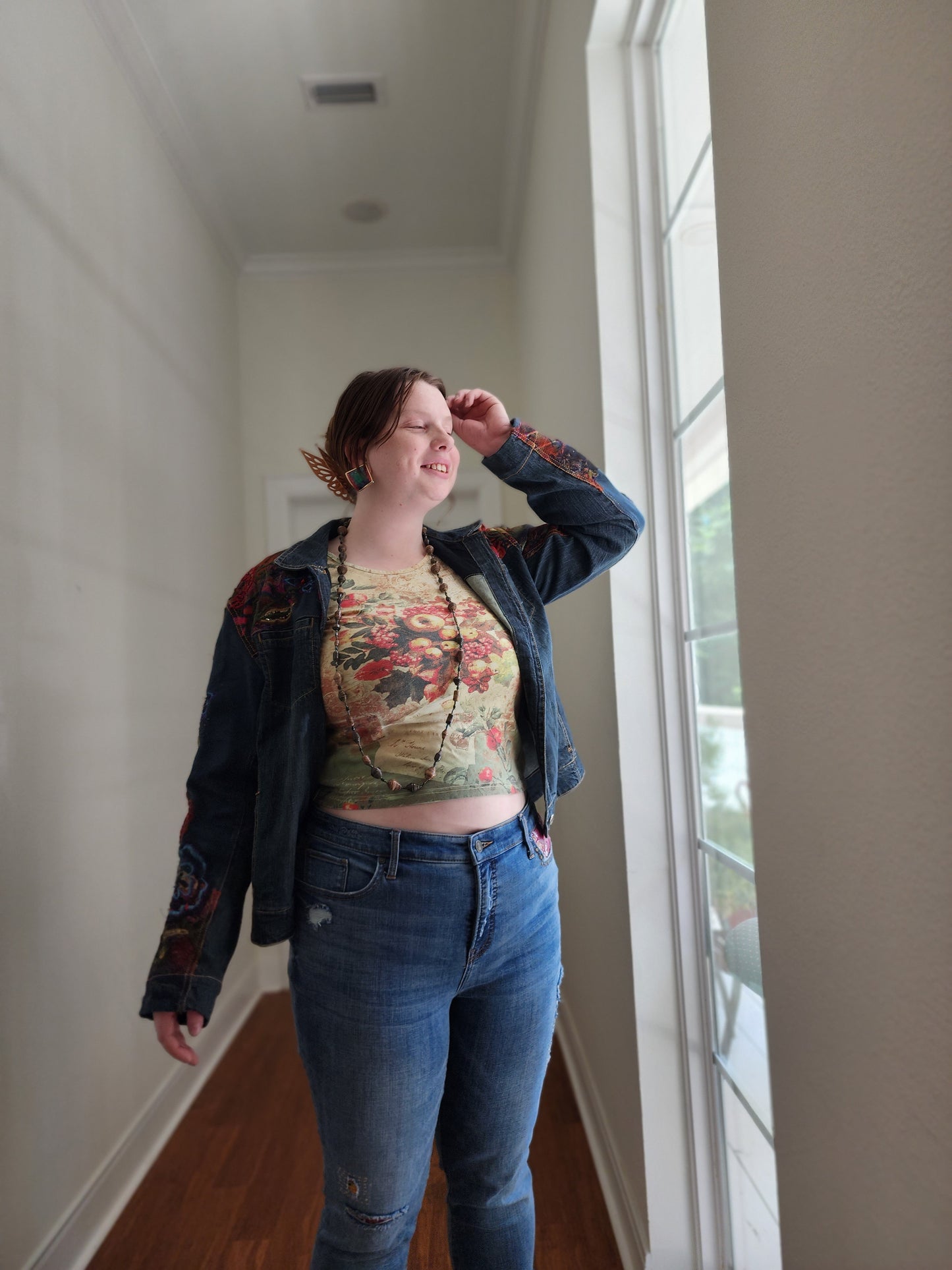 Patchwork Denim Jeans | Size XL
