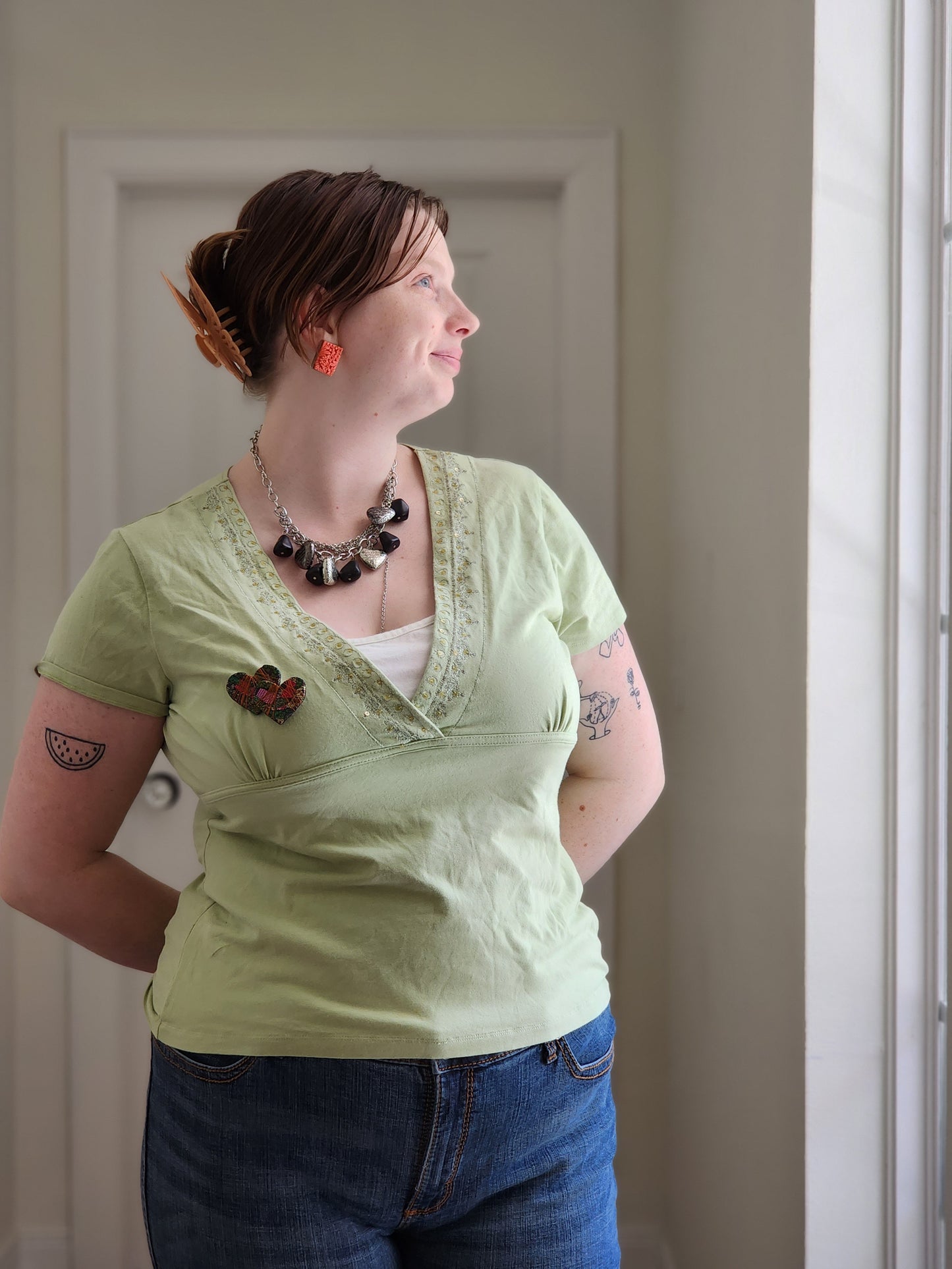 Sage Y2K Top | Size L