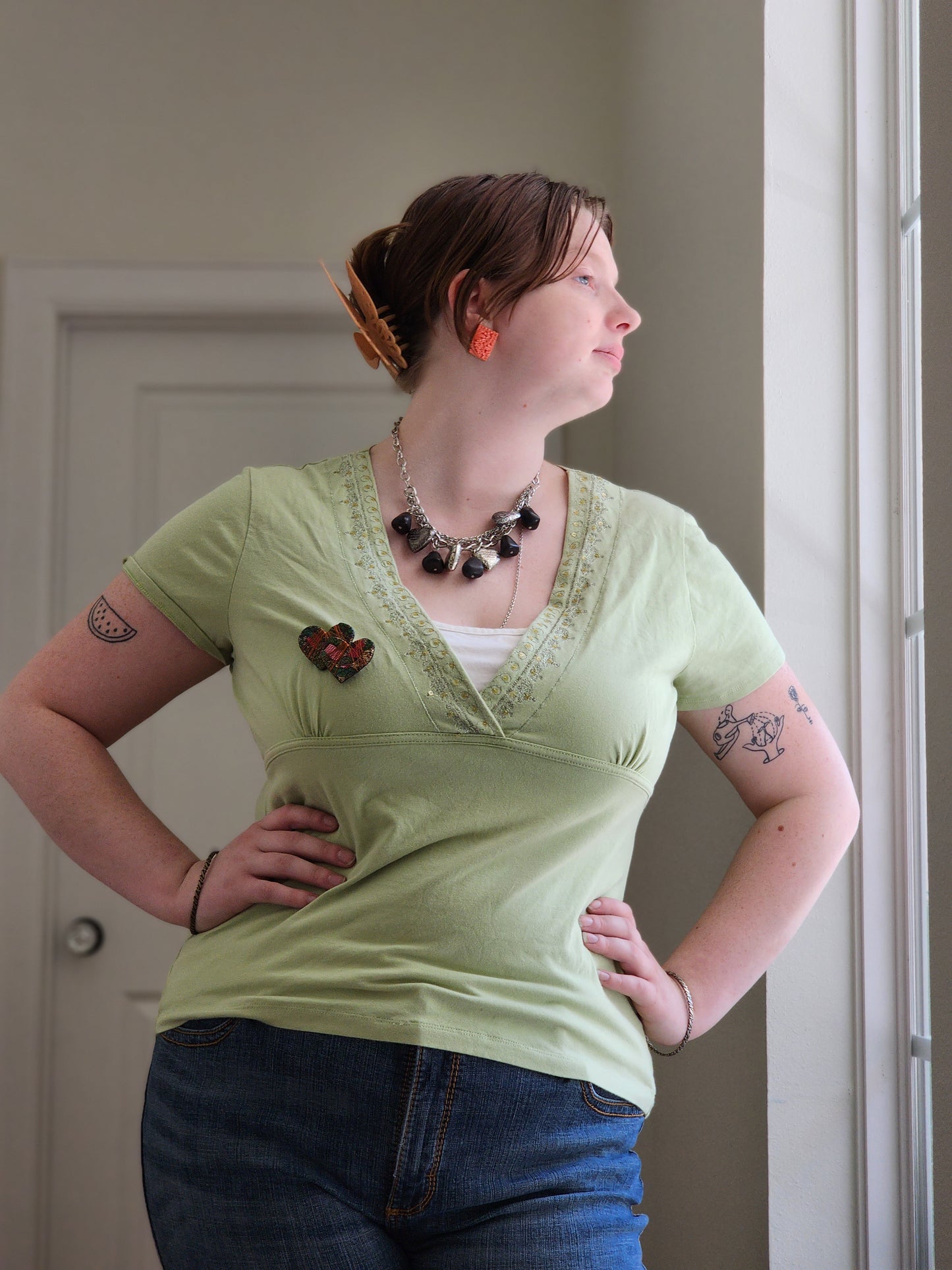 Sage Y2K Top | Size L
