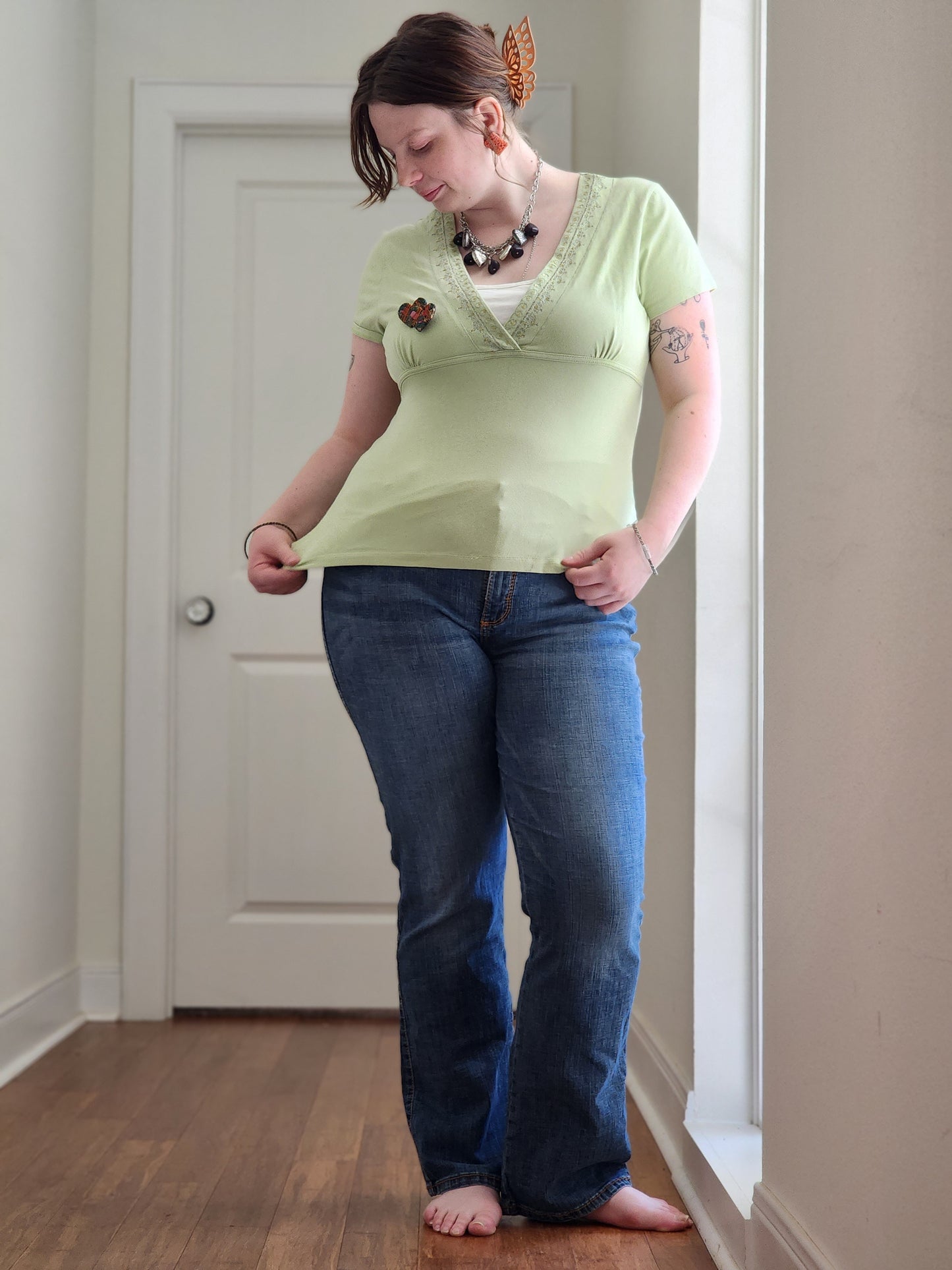 Sage Y2K Top | Size L