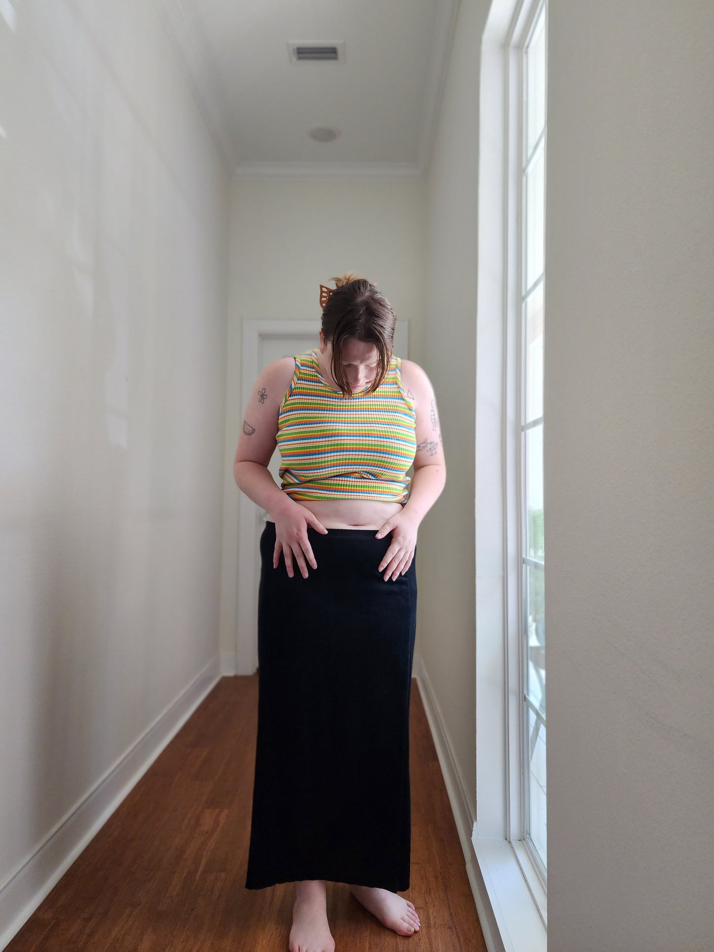 Midnight Velvet Skirt | Size L-XL