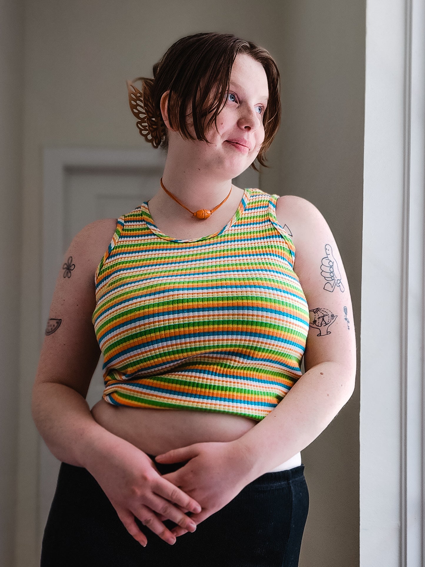 Striped Sherbert Tank | Size L