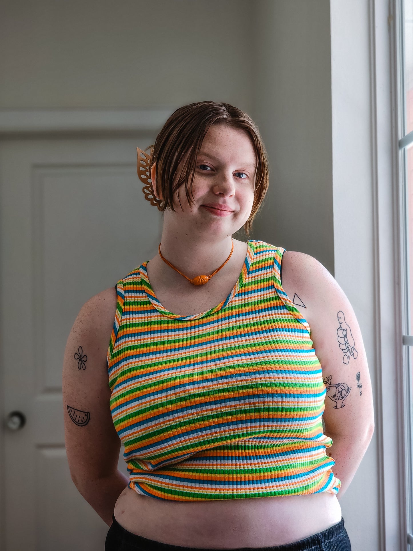 Striped Sherbert Tank | Size L