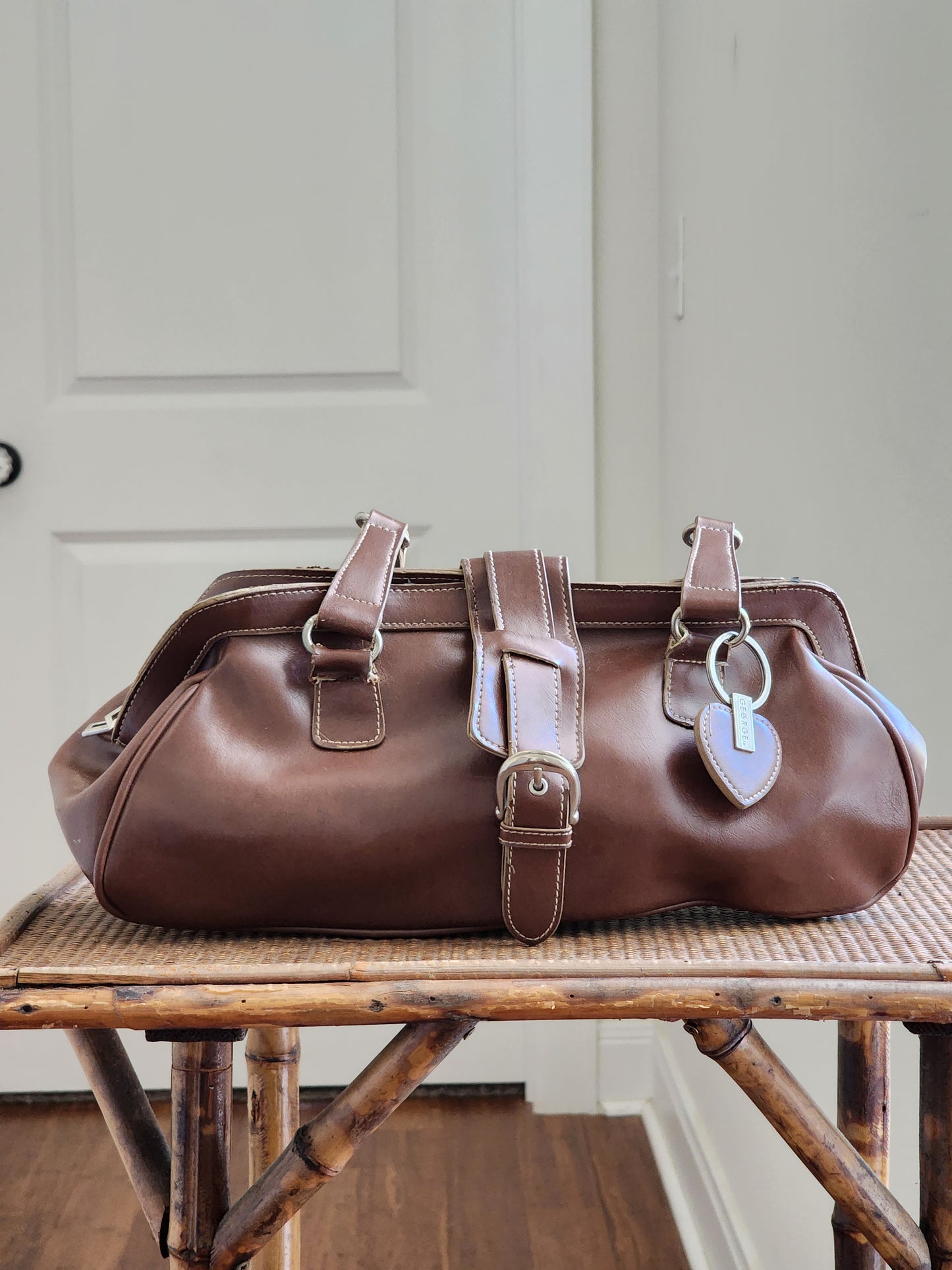 Chocolate Pleather Purse |