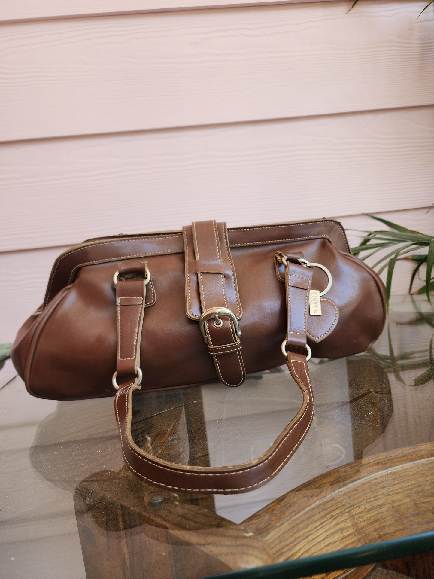 Chocolate Pleather Purse |
