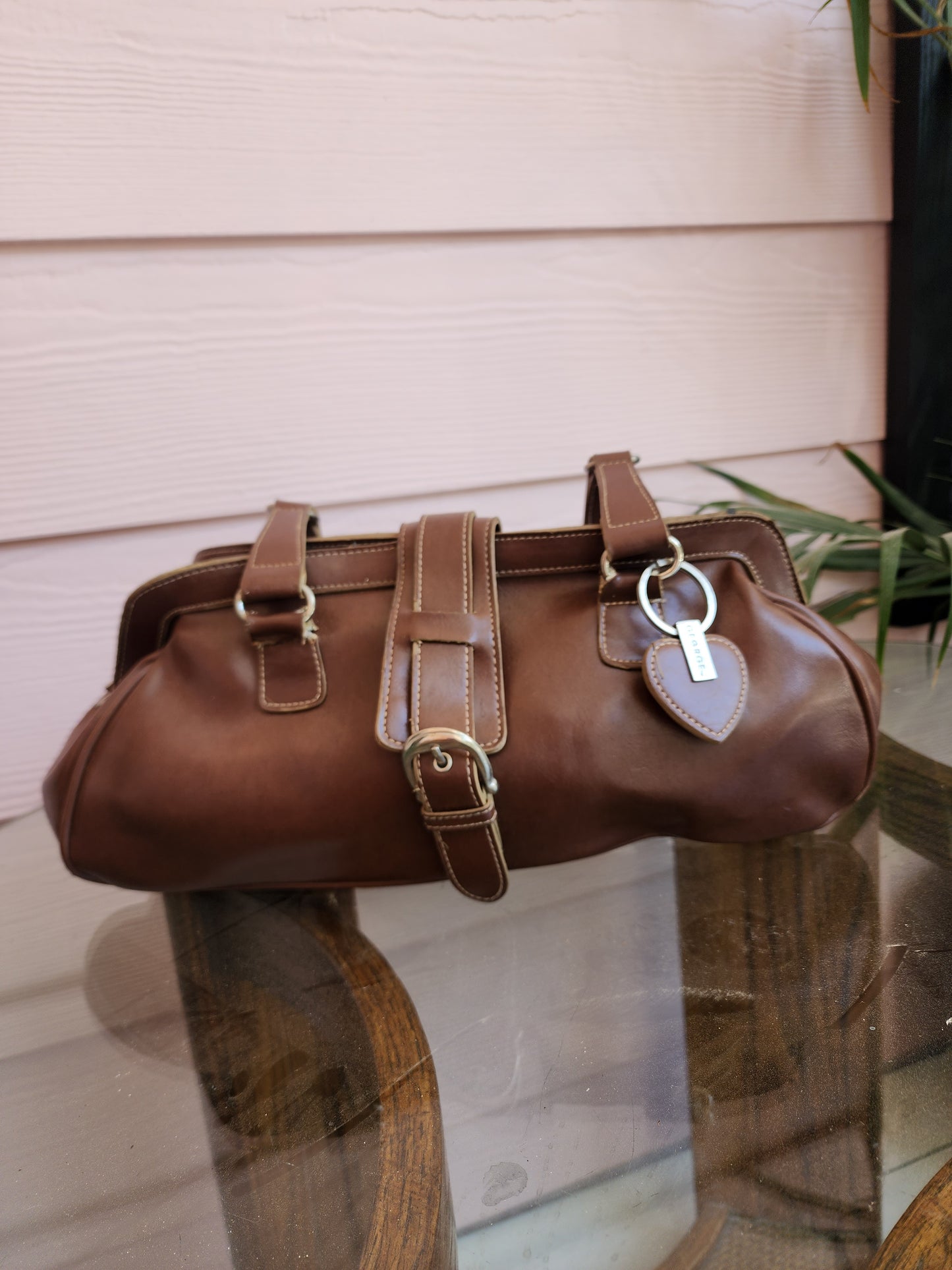 Chocolate Pleather Purse |