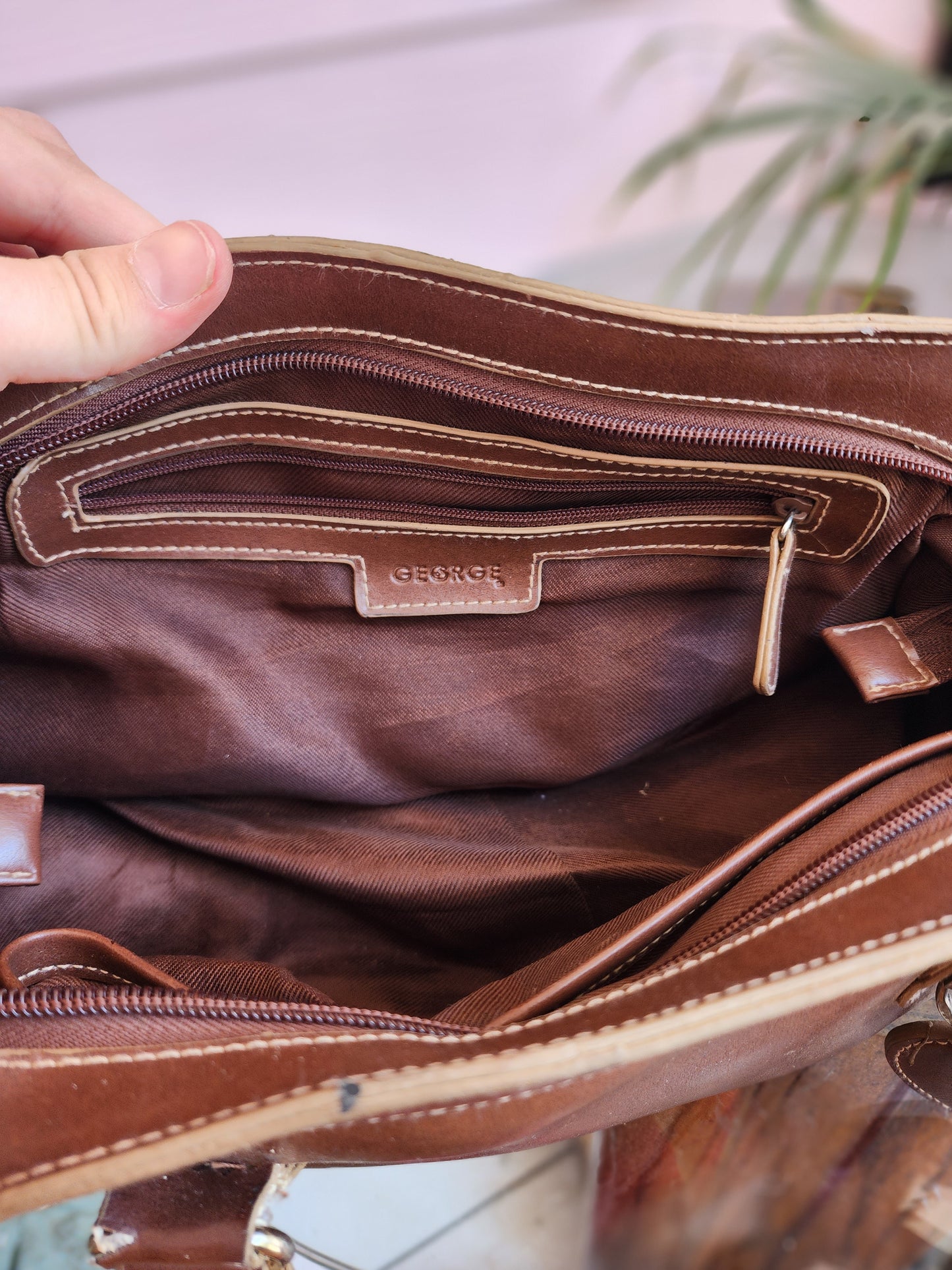 Chocolate Pleather Purse |