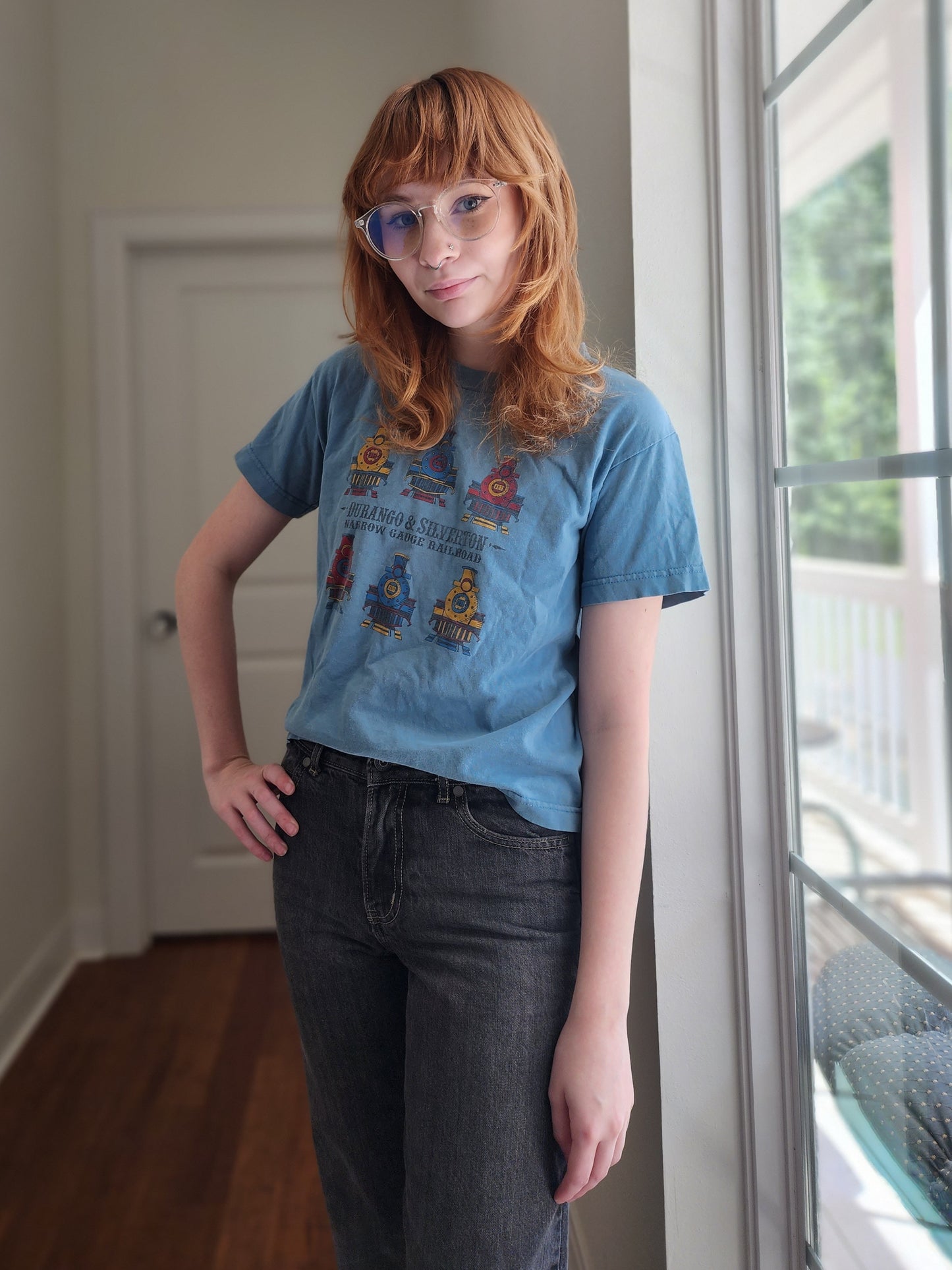 Gray Mom Jeans | Size S