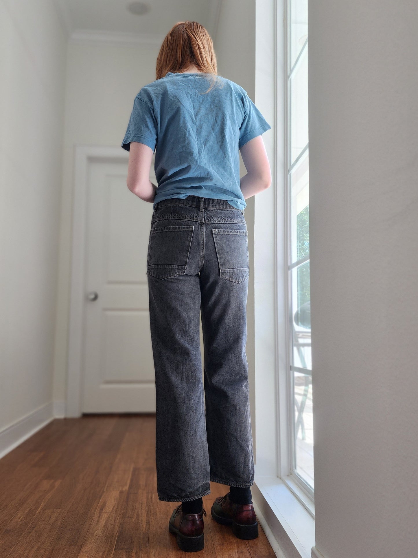 Gray Mom Jeans | Size S