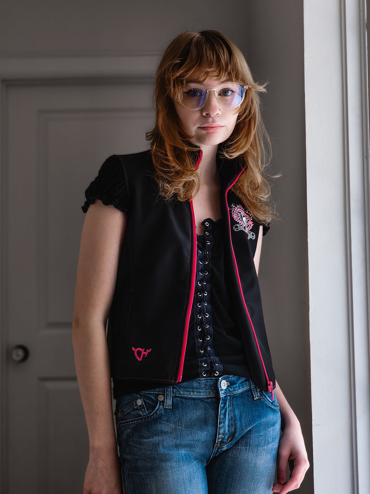 Goth Y2K Top | Size M