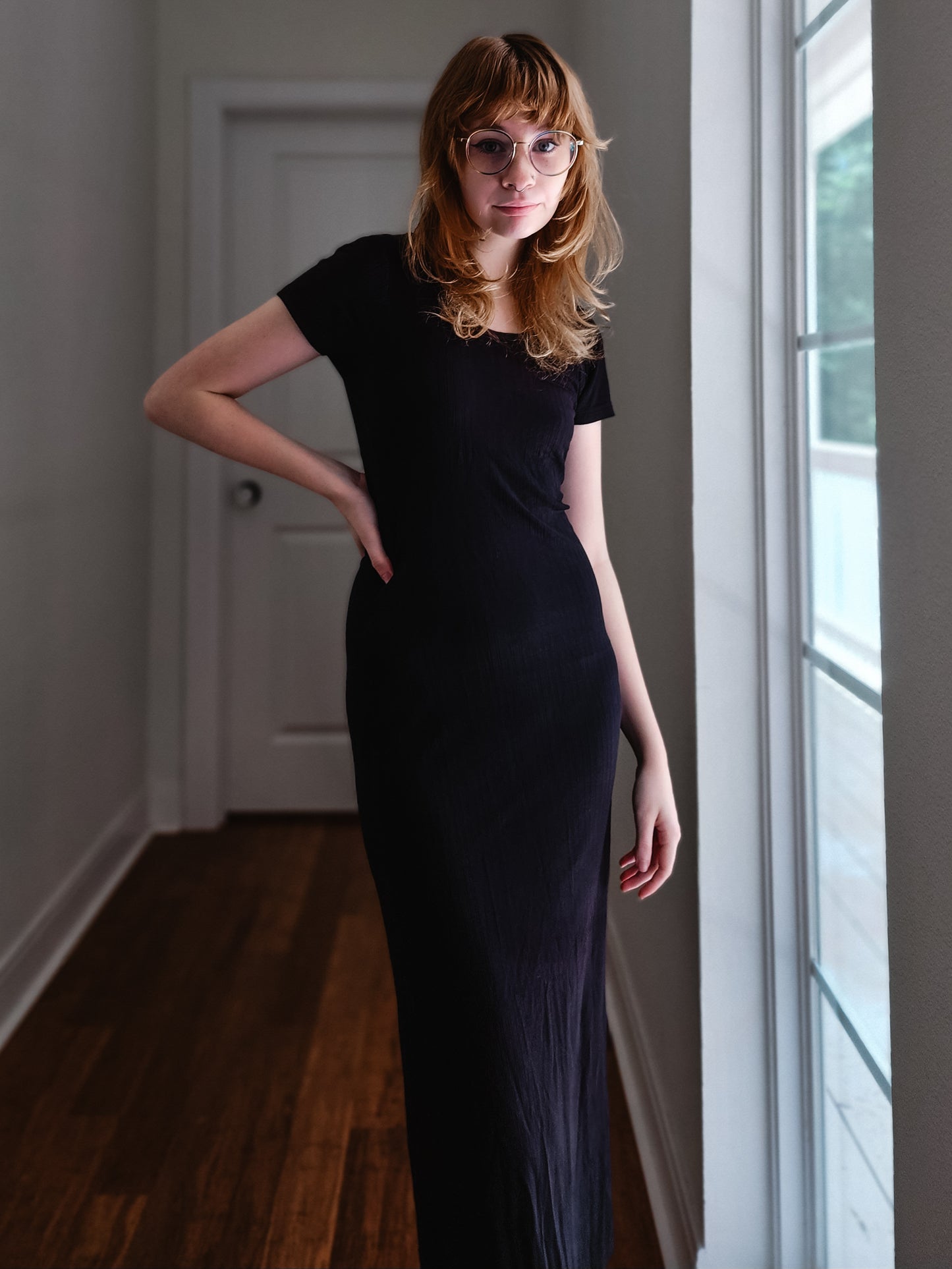 Black Slinky Dress | Size XS-S