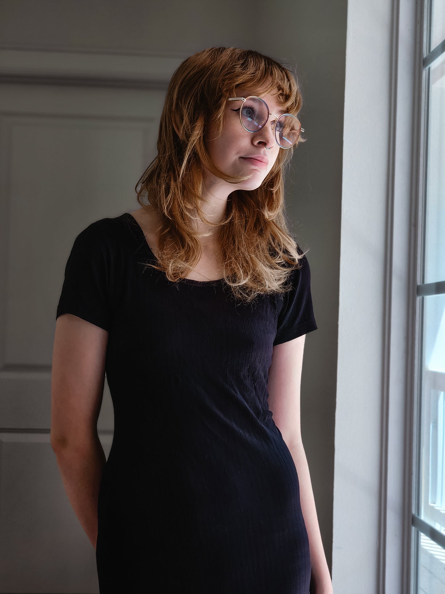 Black Slinky Dress | Size XS-S