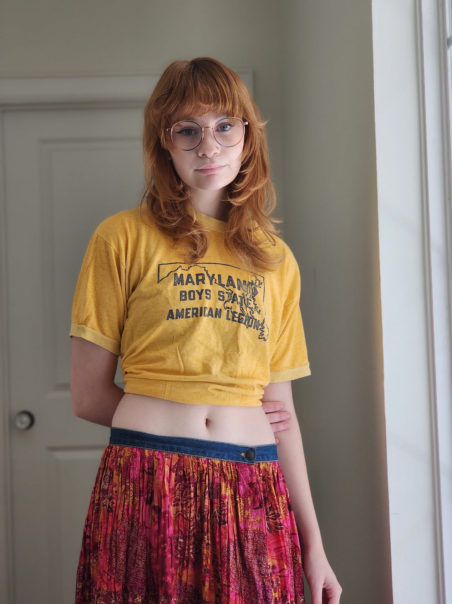 Denim Waist Skirt | Size M