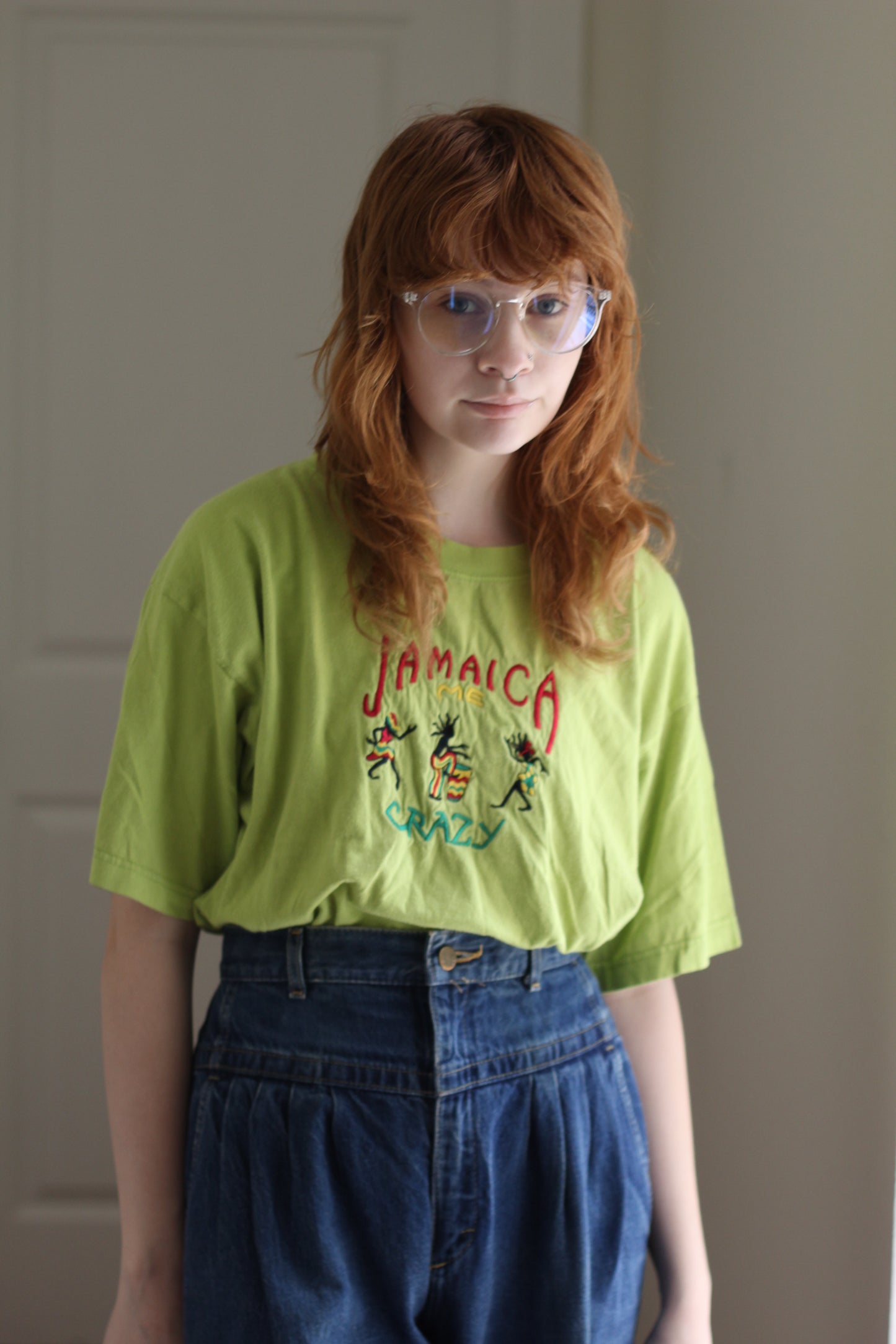 Vintage Pleated Jeans | Size S