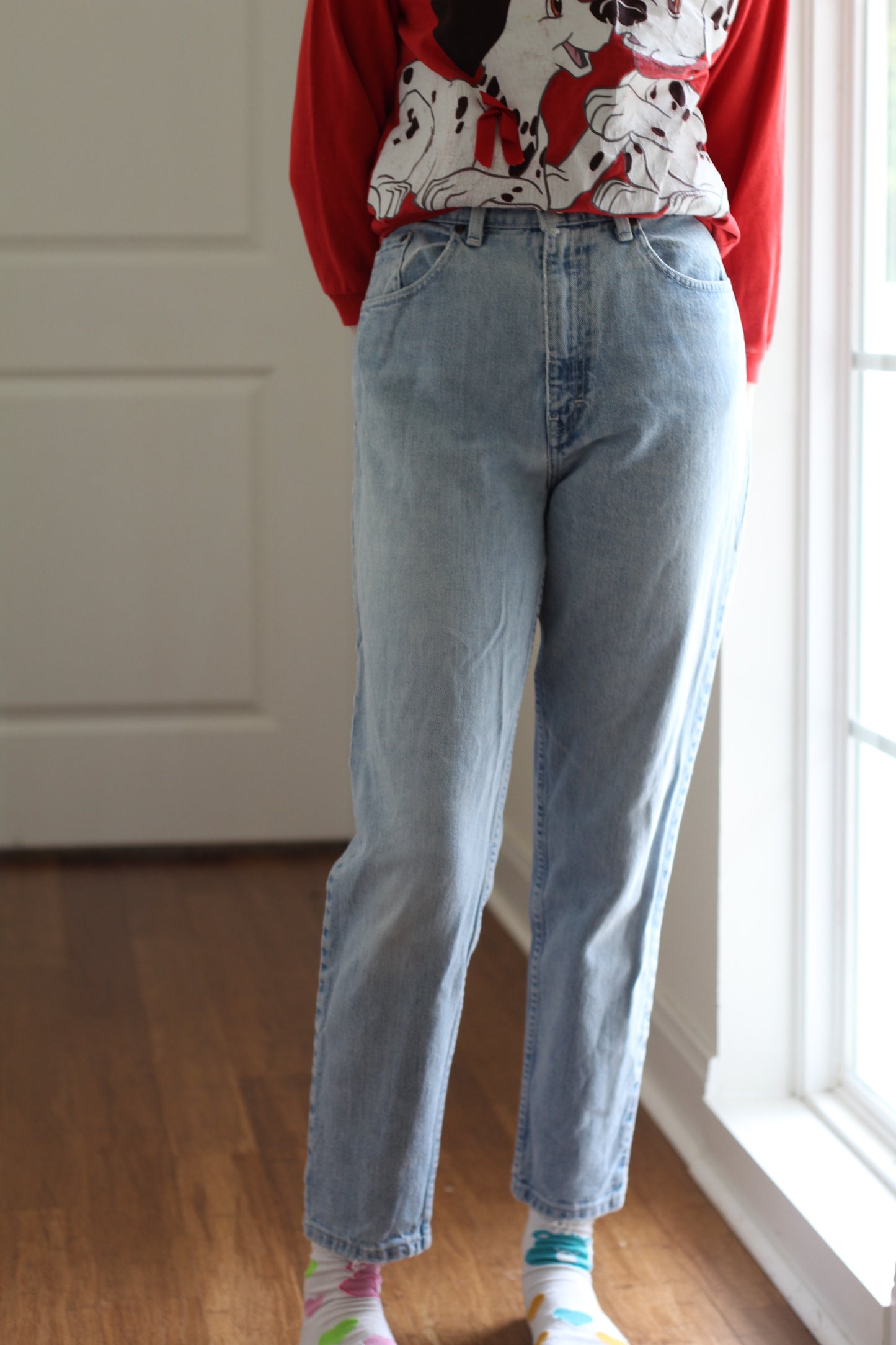 Distressed Sky Blue Jeans | Size XS