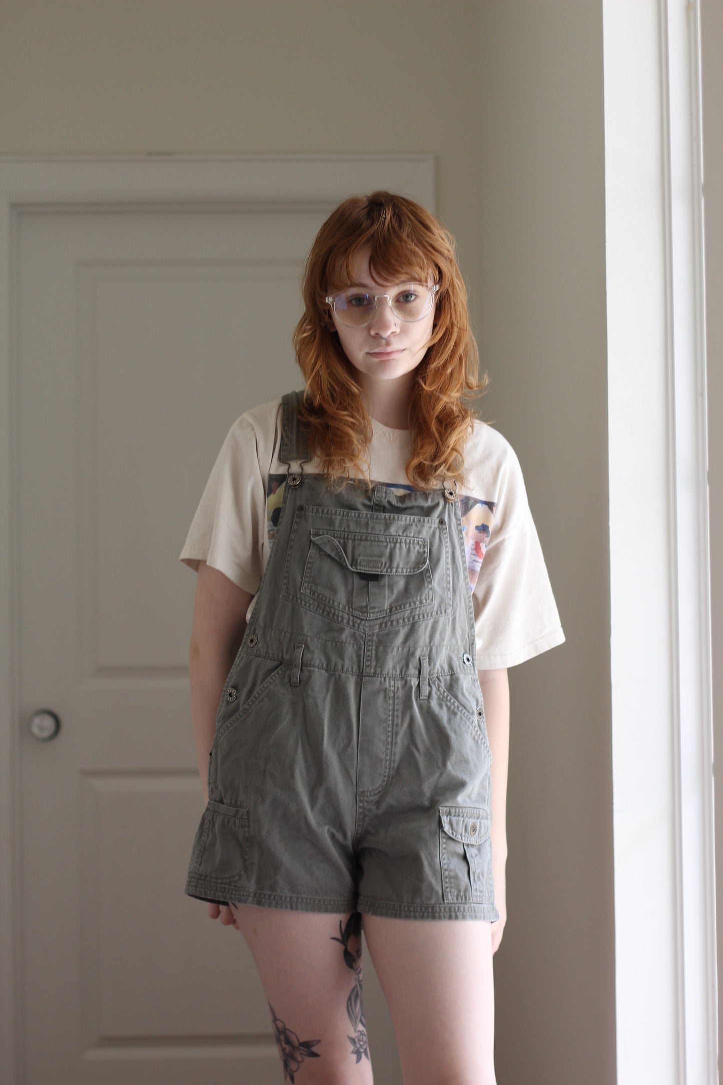 Olive Green Overalls | Size S-M