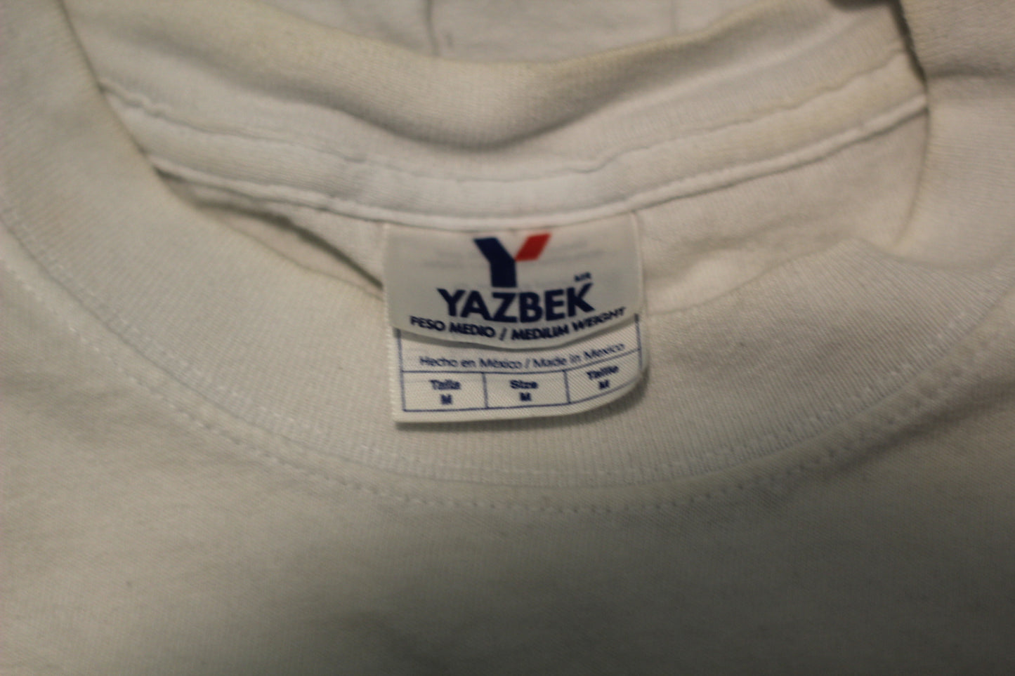 White "FBI" Tee | Size L