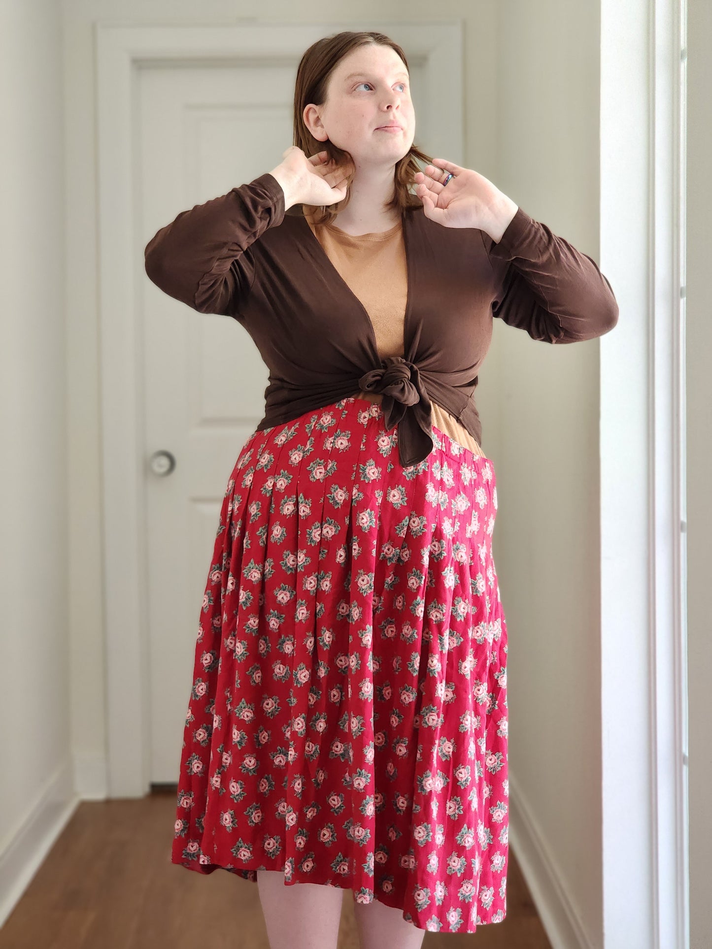 Slinky Brown Cardigan | L