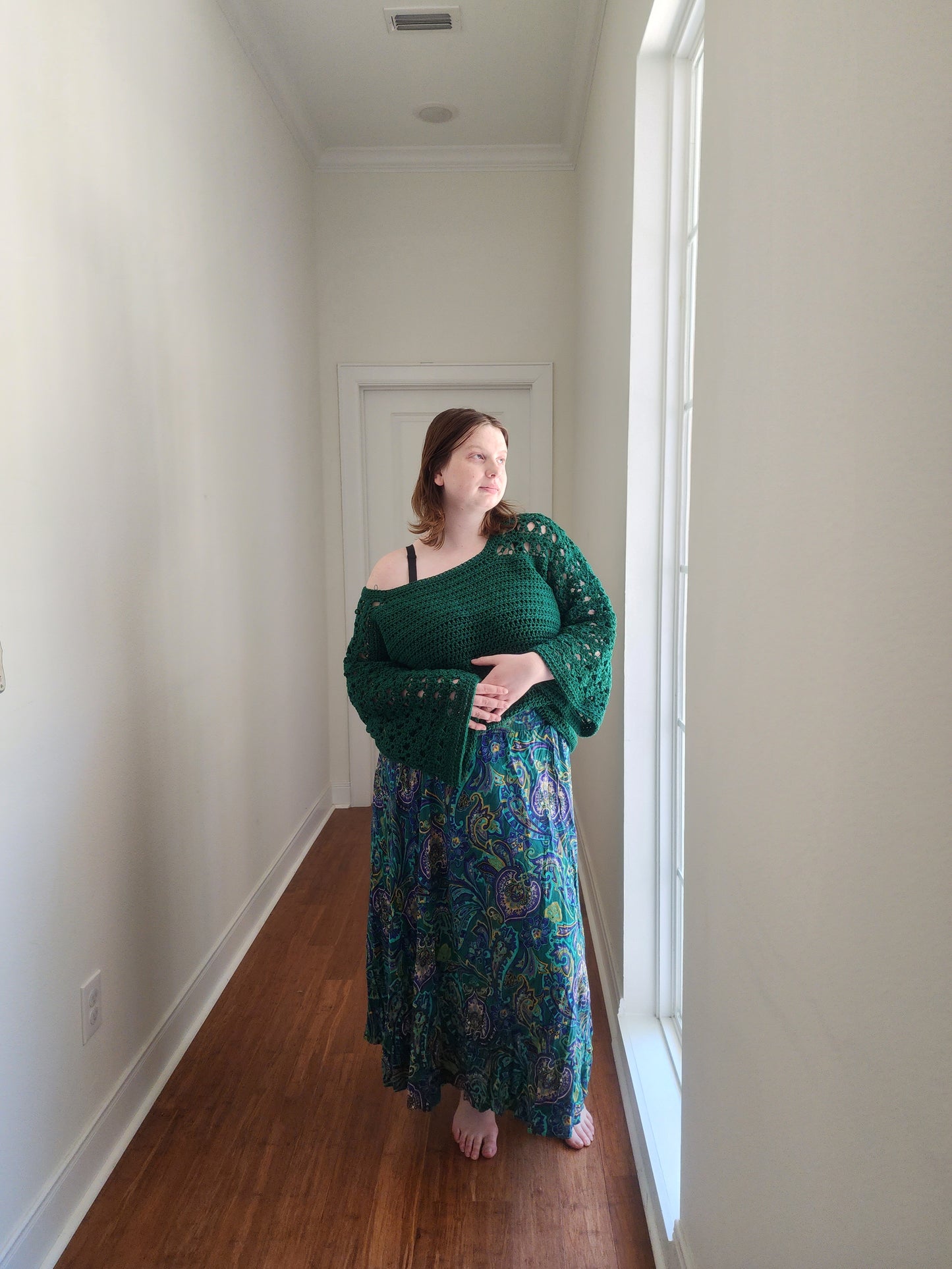 Handmade Emerald Sweater | XL