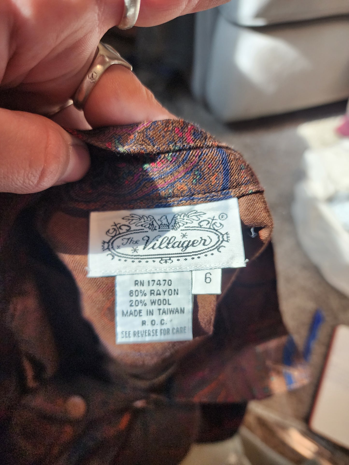 Hobgoblin Paisley Skirt | S