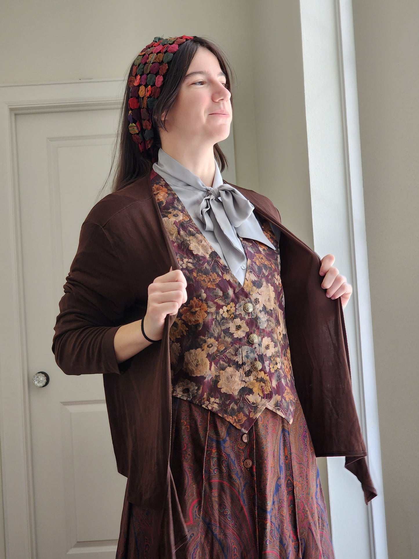 Slinky Brown Cardigan | L