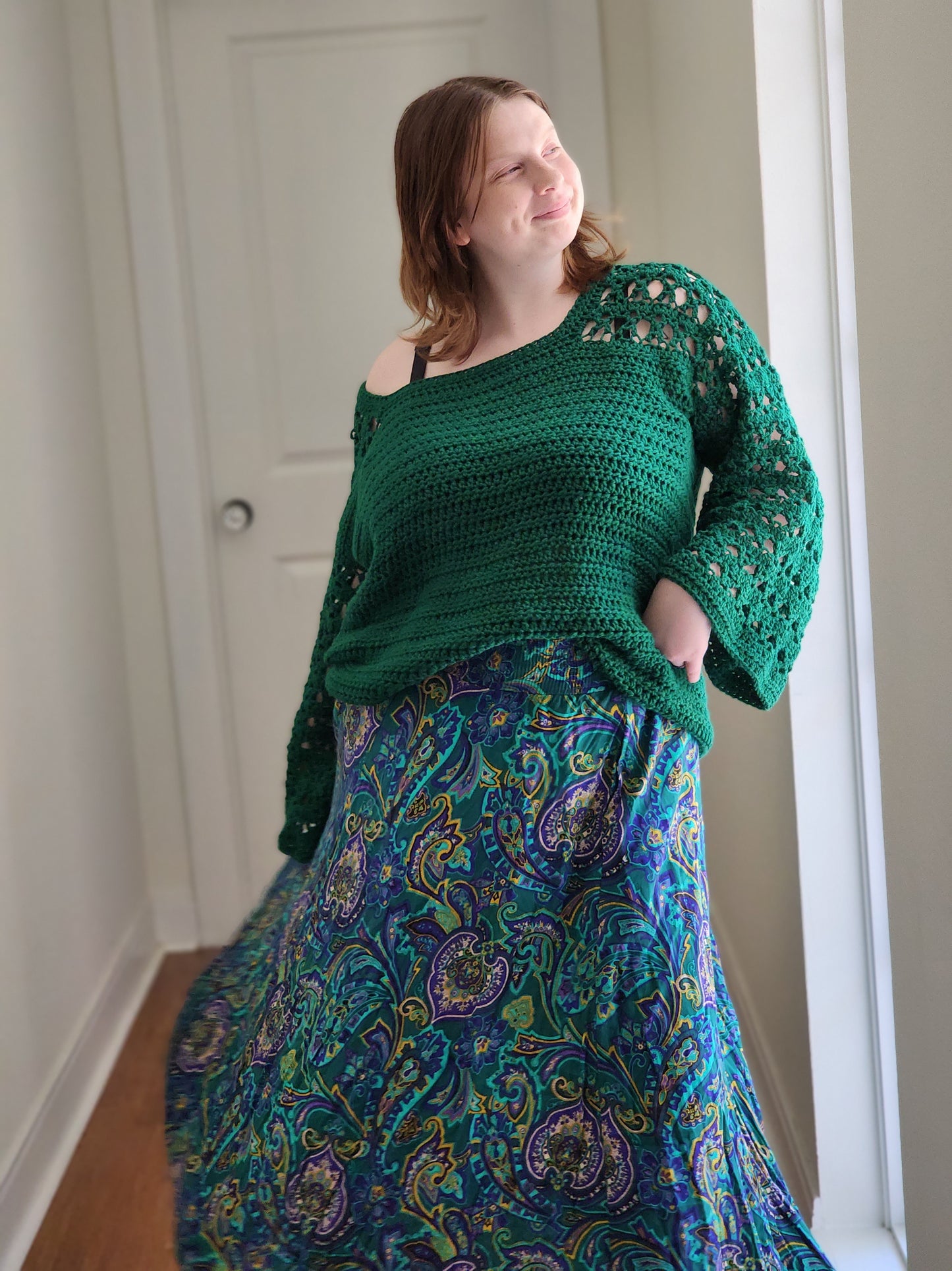 Woodland Paisley Skirt | XL-1X