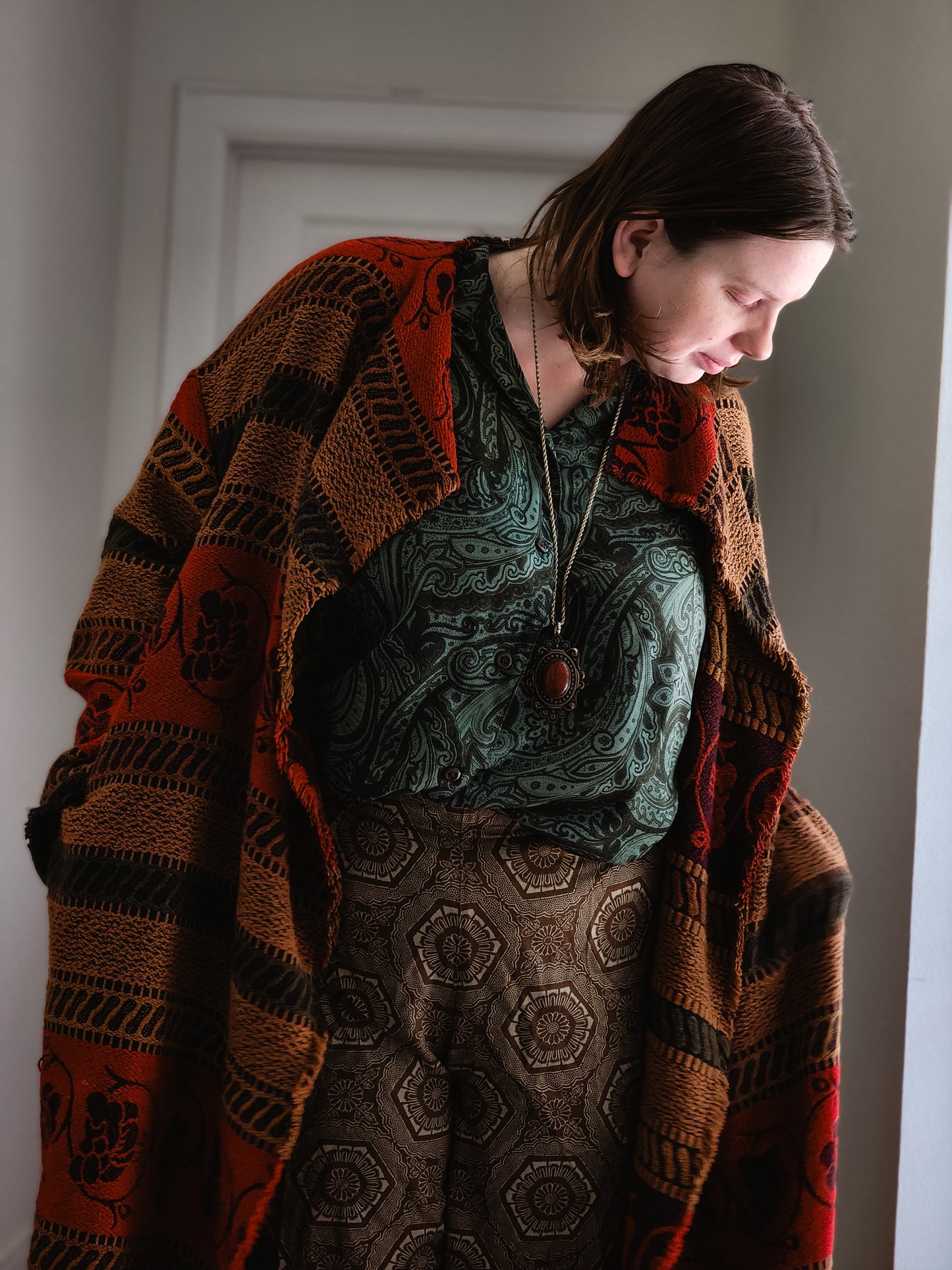 Paisley Evergreen Blouse | 3X
