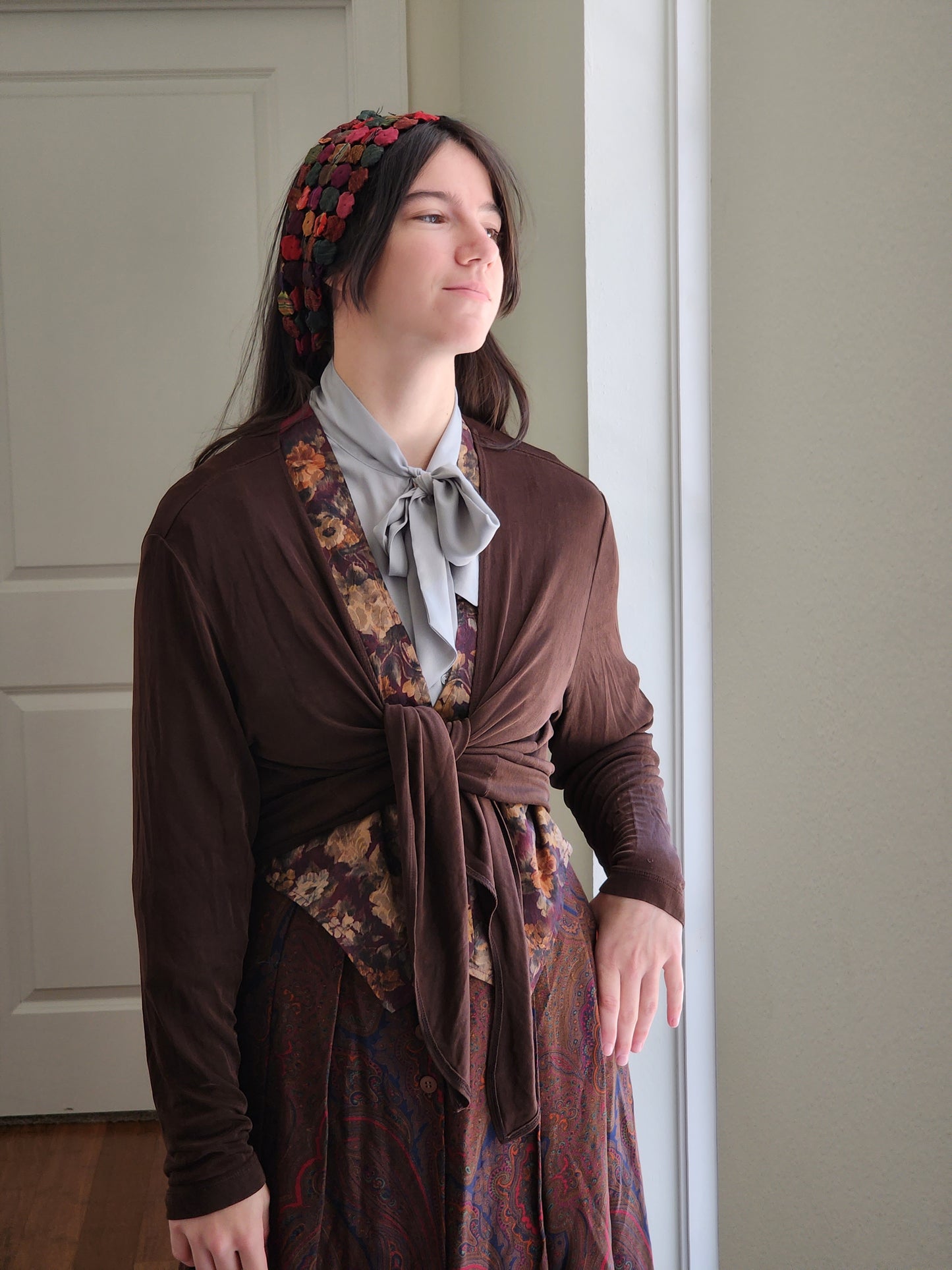 Slinky Brown Cardigan | L