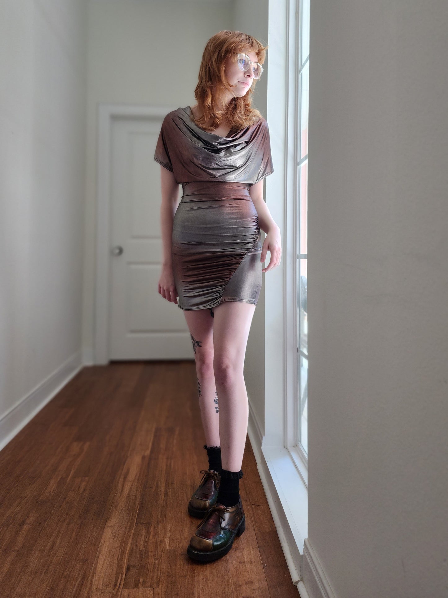 Metallic Bodycon Dress | Size S