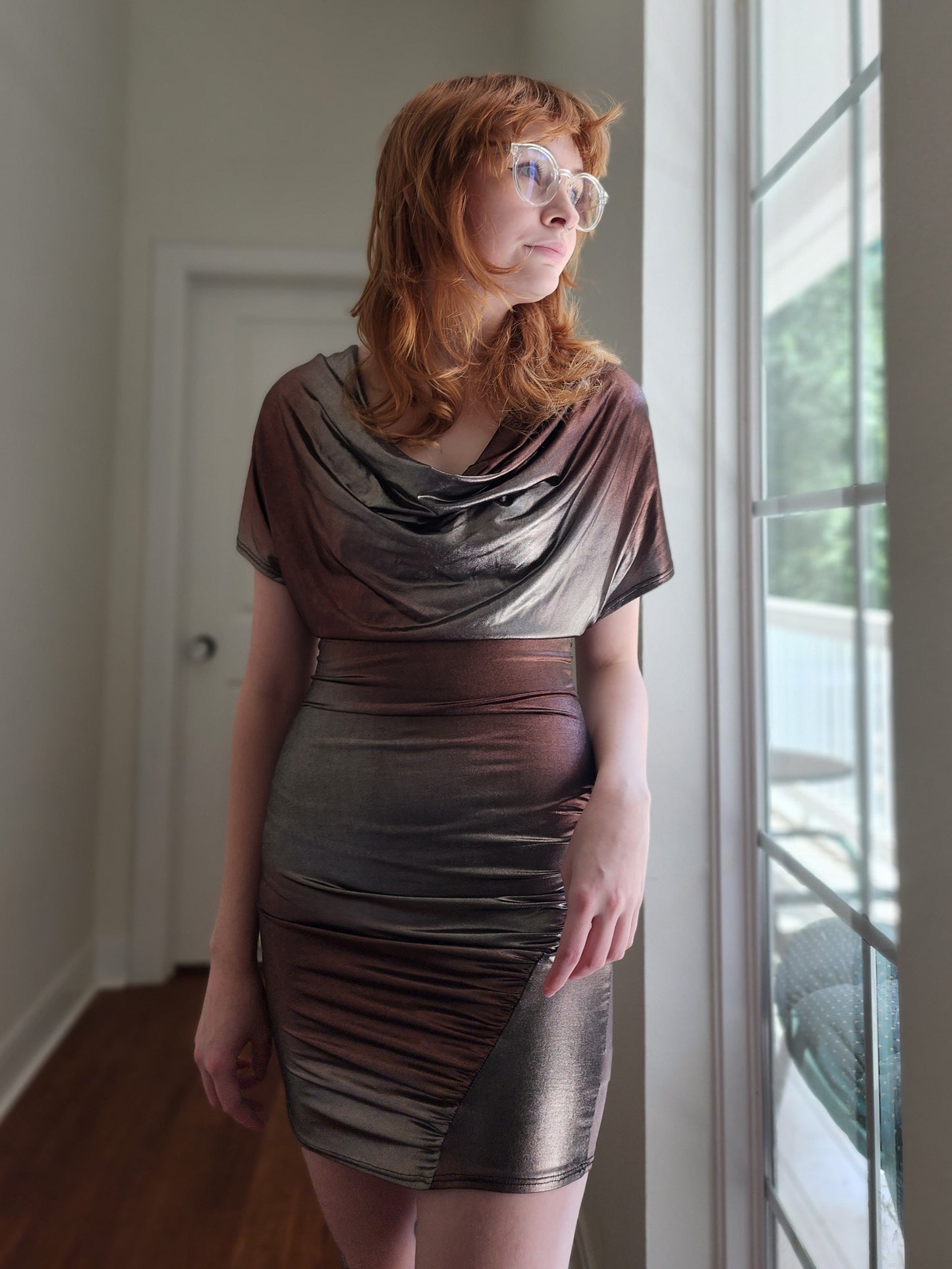 Metallic Bodycon Dress | Size S