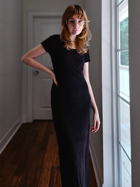 Black Slinky Dress | Size XS-S