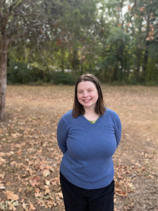 Blue Gray Wool Sweater