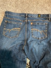 Patchwork Denim Jeans | Size XL