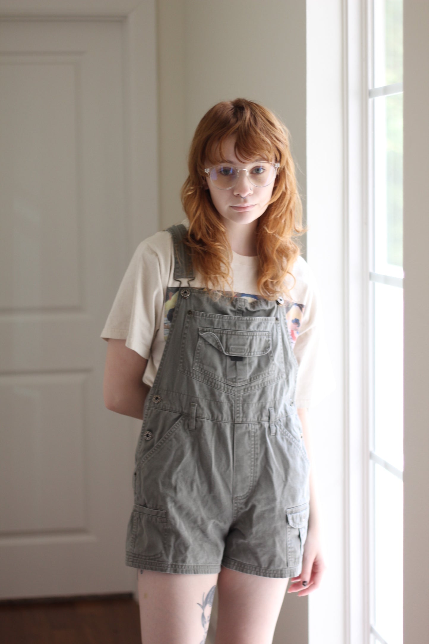 Olive Green Overalls | Size S-M