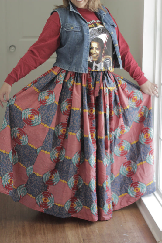 Multicolor Maxi Skirt | Size XL